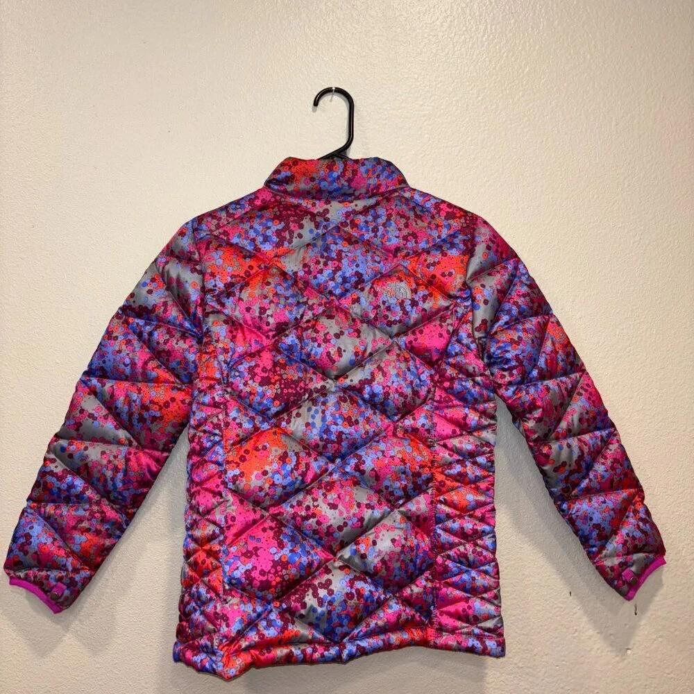 The North Face Aconcagua Girls Floral 550 Down Puffer Jacket 14/16